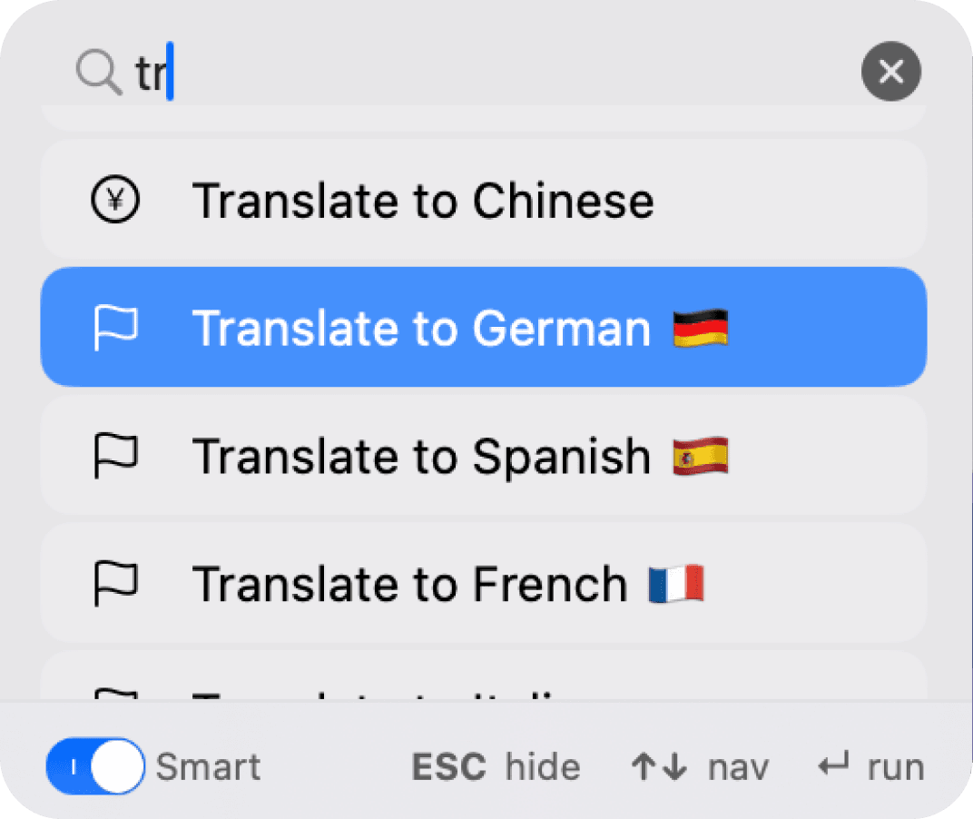 Fixkey Translation Features